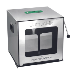 HOMOGENEIZADOR ANÁLISES MICROBIOLÓGICAS E QUÍMICAS DE AMOSTRA SÓLIDA, CAPACIDADE PARA 400-3500 ML COM PORTA FRONTAL EM VIDRO, VELOCIDADE DOS BATIMENTOS E DISTÂNCIA DAS PÁS REGULÁVEIS, COM TIMER – MODELO: JUMBOMIX 3500-W-CC