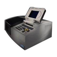 ESPECTROFOTÔMETRO UV-VIS 190-1100NM 0,3 A 3 ABS FEIXE DIVIDIDO BANDA ESPECTRAL VARIÁVEL SUP MOTORIZADO 8 CUBETAS BIVOLT