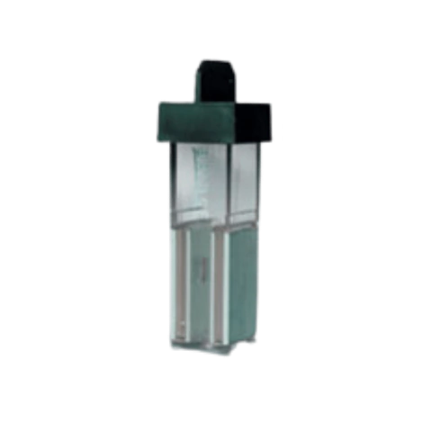 CUBETA PARA ELETROPORAÇÃO E ELETROFUSÃO 850UL ELETRODO 4MM (0.4CM) EM POLICARBONATO TAMPA PRETA ESTÉREIS (CX C/ 500)