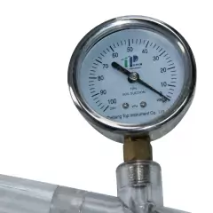 POTENCIÔMETRO PARA MEDIR O POTENCIAL DE ÁGUA NO SOLO, COM MANÔMETRO DE PRESSÃO NA FAIXA DE 1 BAR (100Kpa), COM TUBO DE ACRÍLICO MEDINDO 120CM DE COMPRIMENTO E SONDA PERFURADORA EM CERÂMICA - MODELO: TEN-120 - comprar online