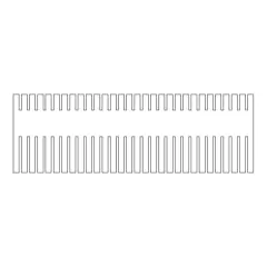 PENTE VERTICAL, 30 AMOSTRAS, 1,0 MM DE ESPESSURA, PARA CUBA VERTICAL MARCA CLEAVER SCIENTIFIC MODELOS VS20WAVESYS, VS20WAVESYS-CU E VS20WAVED – CÓDIGO VS20-30-1