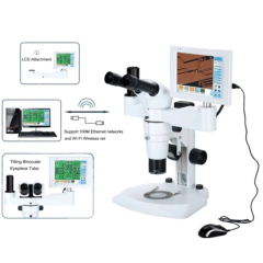 MONITOR COLORIDO DE 8" TOUCH SCREEN COM CÂMERA CMOS DE 3 MP EMBUTIDA, SFTWR, ADAPTADOR PARA TUBOS TRINOCULARES DE MICROSCÓPIOS E ESTREOMICROSCÓPIOS na internet