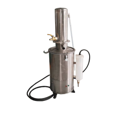 DESTILADOR DE ÁGUA VAZÃO 20 LITROS/HORA COM PÉS, CORPO, CÚPULA E TAMPA EM AÇO SAE1020 COM TRATAMENTO ANTICORROSIVO, DESLIGAMENTO AUTOMÁTICO EM CASO DE FALTA DE ÁGUA PARA USO EM CIMA DE BANCADA - MODELO DZ-20L-III - comprar online
