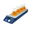 AGITADOR MAGNÉTICO DIGITAL MULTIPOSIÇÕES SEM AQUECIMENTO COM CAPACIDADE PARA AGITAR ATÉ 4X400ML (H2O) RECIPIENTES SIMULTANEAMENTE VELOCIDADE REGULÁVEL 200 A 1.200 RPM, MODELO BIOSP-100