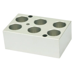BLOCO PARA 6 TUBOS DE 15 MM PARA USO COM O INCUBADOR DE INDICADORES BIOLÓGICOS MODELO MINIB-100P-IC - CÓDIGO MINIP-C