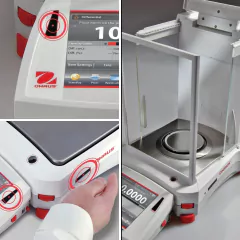 BALANÇA ANALÍTICA, CAPACIDADE 320 GRAMAS, SENSIBILIDADE 0,1MG, CALIBRAÇÃO INTERNA AUTOMÁTICA, TELA SENSÍVEL AO TOQUE "TOUCHSCREEN" EM CONFORMIDADE COM PROCEDIMENTOS GLP/GMP, COM ABERTURA E FECHAMENTO AUTOMÁTICO DA CÂMARA POR SENSOR DE PROXIMIDADE, SAÍDA USB - MODELO EX324/AD - Biosystems Importadora Ltda