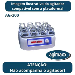 PLATAFORMA PARA AGITAÇÃO DE 12 FRASCOS DE 100ML PARA AGITADOR ORBITAL AG-200 E INCUBADORA AG-45 - CÓDIGO AG-P1 - comprar online