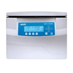 CENTRÍFUGA BANCADA COM AQUECIMENTO ATÉ 55°C E REFRIGERAÇÃO -20°C. OPCIONALMENTE PODERÁ VIR EQUIPADA COM ROTORES DE ÂNGULO FIXO E HORIZONTAL PARA TUBOS DESDE 0,2 ML ATÉ 250 ML, SEM ROTOR - MODELO: MPW-352RH.