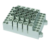 BLOCO MISTO 32/10/15 MICROTUBOS DE 0,2/0,5/1,5 ML (6,1/8/10,8 MM DIÂMETRO) PARA USO COM OS BANHOS SECOS MODELOS BIODTC-100-IC, BIODTH-100-IC, BIOMTC-100-IC, BIOMTH-100-IC - CÓDIGO: BLOCK-H