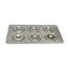 TAMPA DE 6 BOCAS PARA BANHOS FISATOM MODELOS 572, 578, 588 - CÓDIGO 260040