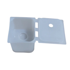 RECIPIENTE (CONTAINER) DE REAGENTES PARA ANALISADOR COBAS MIRA CAPACIDADE 35ML, BASE QUADRADA - PACOTE COM 50 PEÇAS - MODELO HS-B-BSA80