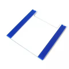 Imagen de PLACA DE VIDRO ENTALHADA COM ESPAÇADORES FIXOS COM ESPESSURAS DE 0.5, 0.75, 1.0, 1.5 E 2.0MM, PARA CUBAS VERTICAIS 10X10CM MODELOS CVS10DSYS, CVS10D, CVS10PRE E CVS10DSYS-CU MARCA CLEAVER SCIENTIFIC (PCT COM 2)