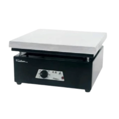 CHAPA (PLACA) AQUECEDORA, PLATAFORMA DE ALUMÍNIO 31 X 31 CM, AQUECIMENTO DE 50°C A 360°C, TERMOSTATO ANALÓGICO, 220V – MODELO 005092