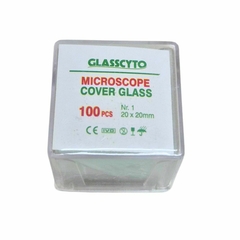 Lamínulas de Vidro para Microscopia (Quadrada 20x20mm) - 100 Unidades - comprar online