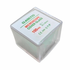 Lamínulas de Vidro para Microscopia (Quadrada 20x20mm) - 100 Unidades - loja online