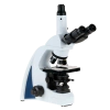 MICROSCÓPIO COM TUBO TRINOCULAR ARTICULÁVEL PARA A VISUALIZAÇÃO EM CAMPO ESCURO, À SECO E CAMPO CLARO, COM 04 OBJETIVAS PLANACROMÁTICAS DE ÓTICA INFINITA (IOS) CORRIGIDAS DE 4X/ 10X/ 40X/ 100X, AUMENTO 1000X, ILUMINAÇÃO POR LÂMPADA LED 3 WATTS, COM INTENSIDADE REGULÁVEL - MODELO: IC2100-CE-DRY-TRI-4PLAN-1000X-IC