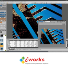 SOFTWARE "I-WORKS" PARA USO COM MICROSCÓPIOS EM MÁQUINAS DE TESTE DE DUREZA DE METAIS (VICKERS, MICRO-VICKERS, BRINEEL ETC.) COM ATÉ 9 FERRAMENTAS DIFERENTES DE TRABALHO - MODELO: VERSÃO HS - Biosystems Importadora Ltda