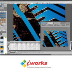 SOFTWARE "I-WORKS" PARA USO COM MICROSCÓPIOS INDICADO PARA ÁREA DE METALURGIA E ABRANGENTE A ANÁLISES DE OUTROS MATERIAIS COM ATÉ 36 FERRAMENTAS DIFERENTES DE TRABALHO - MODELO: VERSÃO M - Biosystems Importadora Ltda