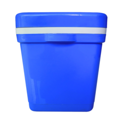 CAIXA TÉRMICA PARA TRANSPORTE DE AMOSTRAS BIOLÓGICAS, CAPACIDADE 12 LTS, TEMPERATURA ENTRE 2°C - 8°C, COM TERMÔMETRO DIGITAL, TAMPA COM TRAVA, ACOMPANHA 6 RECIPIENTES PARA CONGELAMENTO DE LÍQUIDO - MODELO: LCX-12L-IC