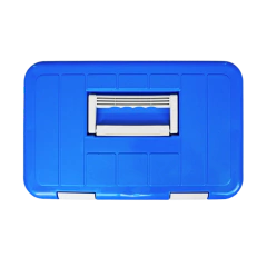 Imagen de CAIXA TÉRMICA PARA TRANSPORTE DE AMOSTRAS BIOLÓGICAS, CAPACIDADE 20L, TEMPERATURA ENTRE 2°C - 8°C, COM TERMÔMETRO DIGITAL, TAMPA COM TRAVA, ACOMPANHA 8 RECIPIENTES PARA CONGELAMENTO DE LÍQUIDO - MODELO: LCX-20L-IC
