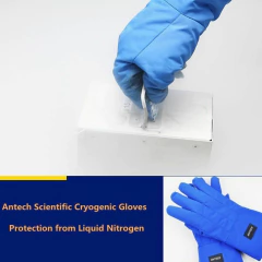 LUVAS CRIOGÊNICAS IMPERMEÁVEIS TAMANHO GRANDE, -260°C A +100°C, 68CM, PROTEÇÃO ATÉ O COTOVELO, USO LABORATORIAL. - loja online