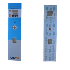 ETIQUETA PARA O PAINEL DA INCUBADORA DE HIBRIDIZAÇÃO LABOVEN MODELO LH-8 - CÓDIGO LH-8-ET