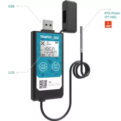 REGISTRADOR DE DADOS DE TEMPERATURA ULTRABAIXA, CONEXÃO USB, RELATÓRIOS EM PDF COM SONDA RTD EXTERNA – MODELO PD200X - comprar online