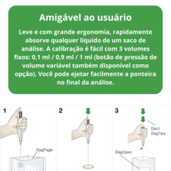 Micropipeta Monocanal, 3 Ajustes de Volumen 100, 900 y 1000 ul, para Uso en Microbiología, Sellado Doble, Totalmente Autoclavable - tienda online