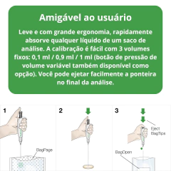 PONTEIRA, TIPO CAPILAR 19 CM, VOLUME NOMINAL 1,1 ML, PARA USO COM MICROPIPETA PARA MICROBIOLOGIA PACOTE 25 UNIDADES – REFERÊNCIA 252019 - Biosystems Importadora Ltda