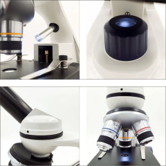 MICROSCÓPIO BIOLÓGICO MONOCULAR PORTÁTIL 1000X ILUM LED DUPLA EPISCÓPICA/DIASCÓPICA, COM 3 OBJETIVAS ACROMÁTICAS 4X/10X/40X FUNCIONAMENTO COM 3 PILHAS en internet