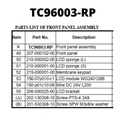 MÓDULO COMPLETO DO PAINEL FRONTAL PARA TERMOCICLADORES LABNET - Biosystems Importadora Ltda