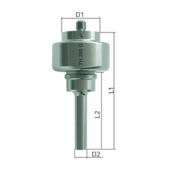 AMPLIFICADOR TIPO "BOOSTER", PONTA CHATA/PLANA, 13 MM DIÂMETRO, EM TITÂNIO, PARA USO COM OS HOMOGENEIZADORES (SONICADORES) MODELOS HD4200 E HD5200 – CÓDIGO TH200G - comprar online