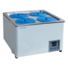 BANHO MARIA COM 4 BOCAS, DIGITAL, COM ALARME CONTRA SUPER AQUECIMENTO, TEMPERATURA REGULÁVEL DESDE 5ºC ACIMA DA AMBIENTE ATÉ 100ºC, CUBA INTERNA EM AÇO INOXIDÁVEL, TIMER - MODELO WB-12-4