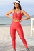 Conjunto Fitness Top Bel e Calça Básica Vermelho