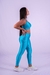 Imagem do Conjunto Fitness Top Básico e Calça Básica Turquesa Canelado