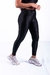 Conjunto Fitness Top Básico e Calça Básica Preto Canelado