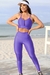Conjunto Fitness Top Bel e Calça Básica Violeta