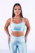 Conjunto Fitness Top Básico e Calça Básica Zig zag Gelo