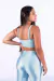 Conjunto Fitness Top Básico e Calça Básica Zig zag Gelo