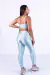 Imagen de Conjunto Fitness Top Básico e Calça Básica Zig zag Gelo