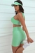 Conjunto Fitness Top Luiza Short Básico Compressão Hortelã - loja online