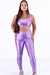 Conjunto Fitness Top Básico e Calça Básica Lilás Canelado