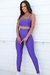 Conjunto Fitness de Compressão Top Básico e Calça Básica Violeta - comprar online