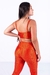 Conjunto Fitness Top Básico e Calça Básica Leblon Terracota