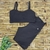 Conjunto Top Básico e Short Básico Café - Camila Alves Beachwear