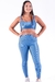 Conjunto Fitness Top Básico e Calça Básica Metálico Canelado