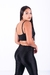 Imagem do Conjunto Fitness Top Básico e Calça Básica Preto Canelado