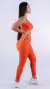 Conjunto Fitness Top Básico e Calça Básica Terracota Canelado - online store