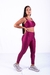 Conjunto Fitness Top Básico e Calça Básica Zig zag Uva - loja online
