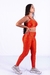 Conjunto Fitness Top Básico e Calça Básica Leblon Terracota - loja online
